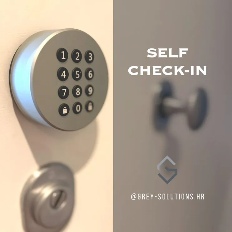 Oglasni vizual Grey Solutions: Self check-in